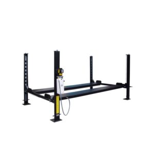 8,000 lb. FP8K-B storage lift for car parking. 4 post lift with hydraulic power unit.