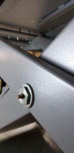 Hy-Pro SL-2484 motorcycle lift frame pivot connection.