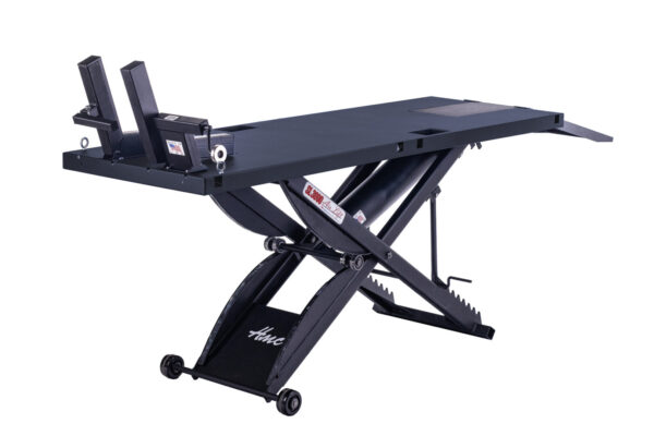 SL-3090 Motorcycle Lift Matte Black Cycle Vise - Right Side