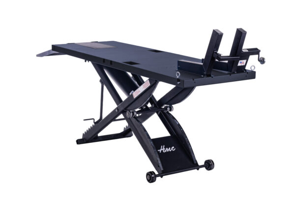 SL-3090 Motorcycle Lift Matte Black Cycle Vise - Left Side