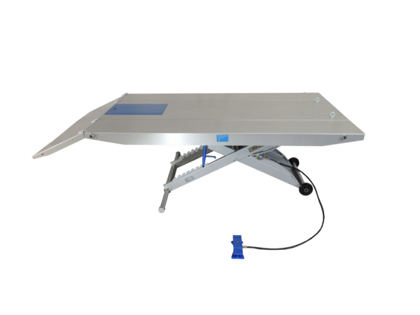 M-1000C motorcycle lift table with side extensions