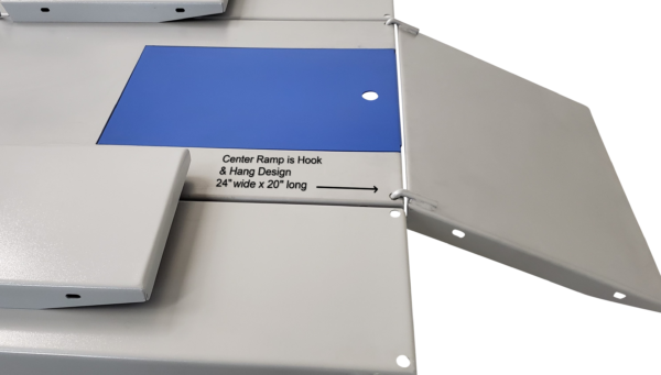 Hy-Pro SL-2484 motorcycle lift with full width ramp