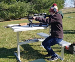 Adult female right handed shooter