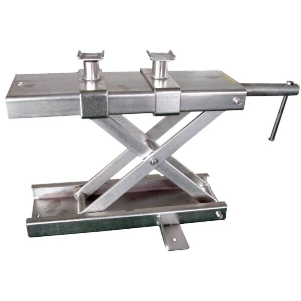 Tuxedo scissor jack for under bike lifting.