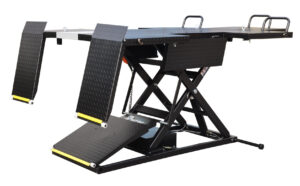 IDeal U-2200IEH-XR UTV Electric Hydraulic Lift Table in Black