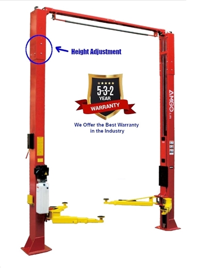 Amgo OHX-10H Clear Floor 2 Post Lift