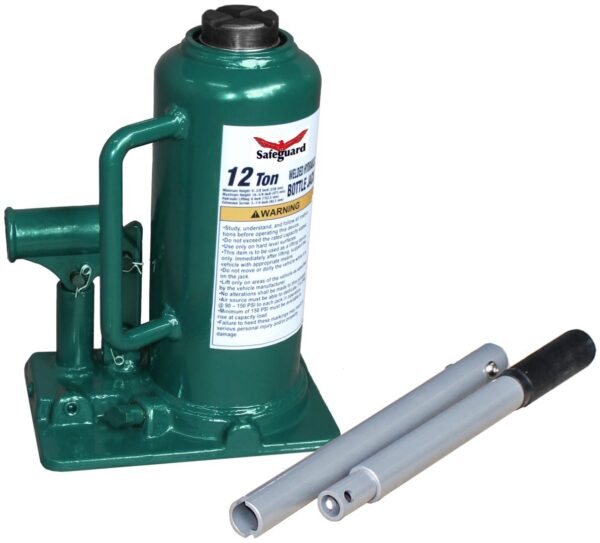 Safeguard 12 ton welded inline bottle jack
