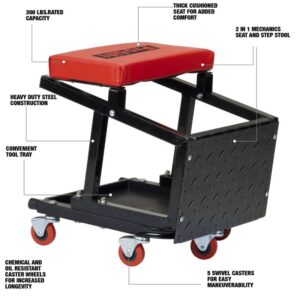 Pro-Lift 2-in-1 creeper seat