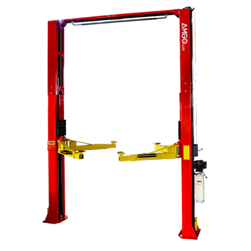 AMGO Hydraulics heavy duty 2 post clear floor car lift model OH-15