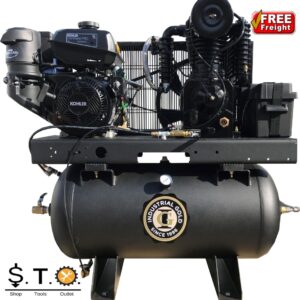 Industrial Gold 14HP Kohler Gas Engine Air Compressor - Platinum Edition