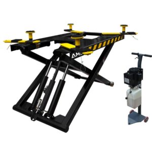 Amgo 3 ton powersport scissor lift with swing arms