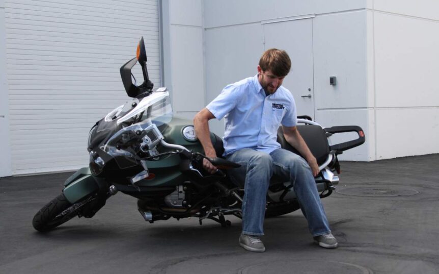 How to lift a motorcycle off the ground by yourself