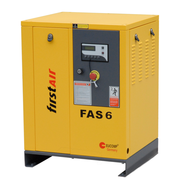 firstAir FAS06 Air Compressor with enclosure. Rotary Screw with 26 CFM and 7.5 HP