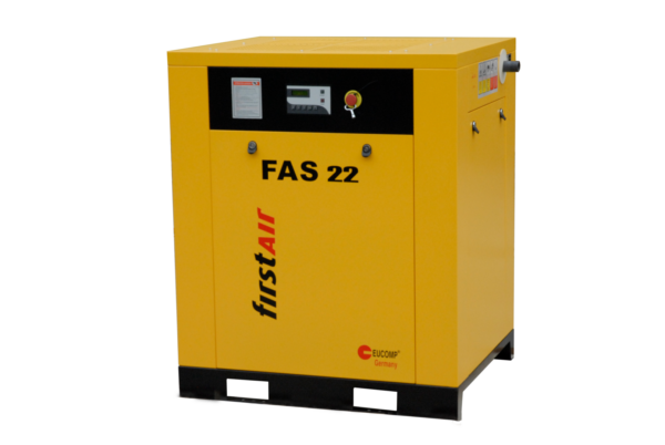 firstAir FAS30 rotary screw air compressor with 30 HP and over 113 CFM.