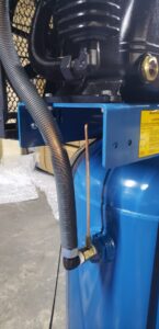 Puma air compressor side view