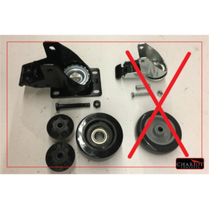 Caster kit for tire stack dolly