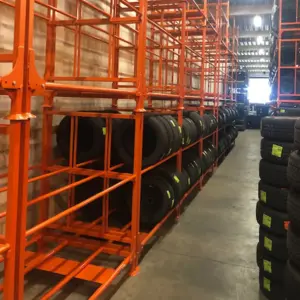 Martins MLTFD Commercial Tire Rack and Cage for passenger and light duty truck tires.