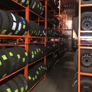 Martins MLTFD Commercial Tire Rack and Cage for passenger and light duty truck tires.