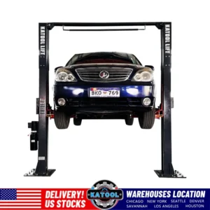 KaTool KT-AM1200SD Hydraulic Car Hoist. 12,000 lb capacity clear floor car lift.