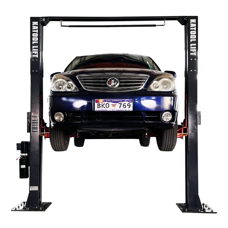 KaTool KT-AM1200SD Hydraulic Car Hoist. 12,000 lb capacity clear floor car lift.