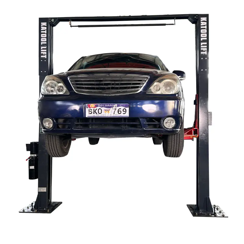 KaTool KT-AM1200SD Hydraulic Car Hoist. 12,000 lb capacity clear floor car lift.