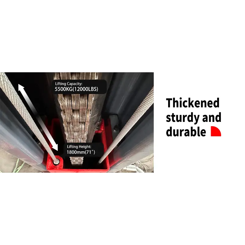 KaTool KT-AM1200SD Hydraulic Car Hoist. 12,000 lb capacity clear floor car lift.