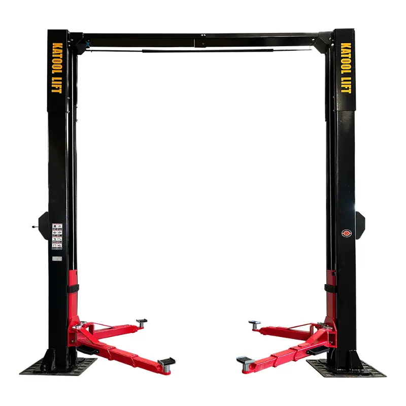 KaTool KT-M150D Hydraulic Car Hoist. 15,000 lb capacity clear floor heavy duty lift.