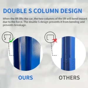 KaTool ME-H1000 Two Post Floor Plate Hydraulic Car Lift