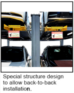 AMGO 409-DPX double wide storage parking lift.