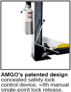 AMGO 409-DPX double wide storage parking lift.