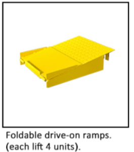 AMGO 409-DPX double wide storage parking lift.