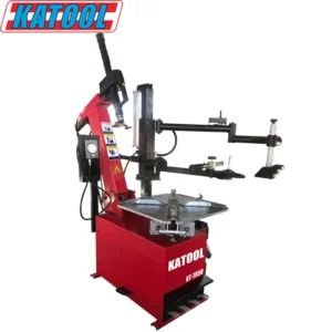 KaTool KT-T850 Tire Changer with tilt back column, bead breaker, and integrated bead blaster.