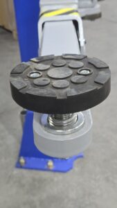 TP11RB Round Rubber Replacement pad with 2 screws.